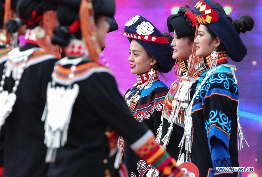 Beauty pageant of Yi ethnic group held in SW China's Sichuan