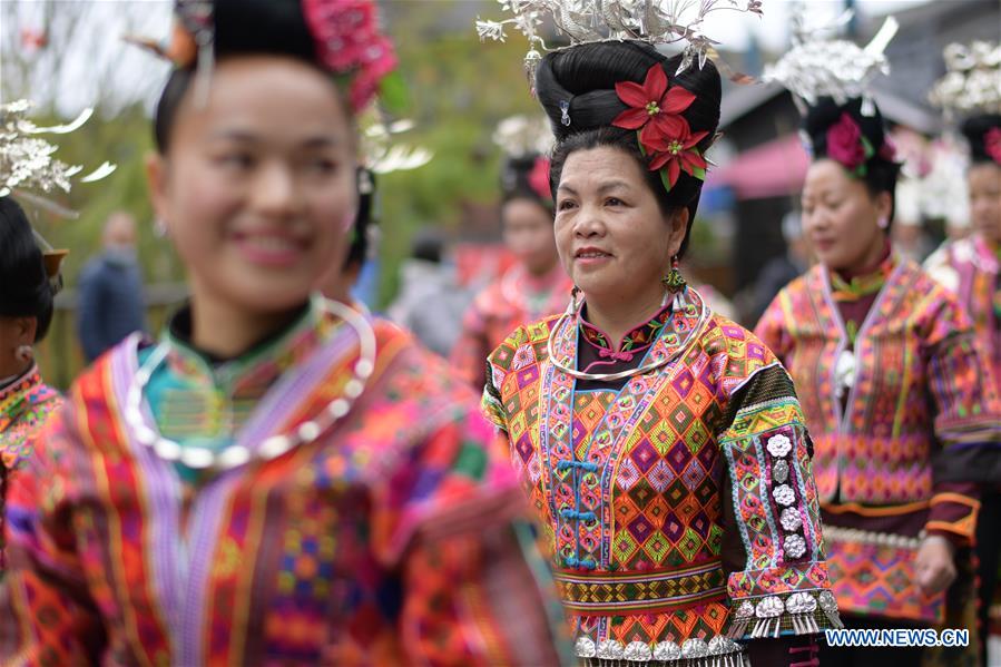CHINA-GUIZHOU-DANZHAI-TRADITIONAL COSTUME-TOURISM (CN)