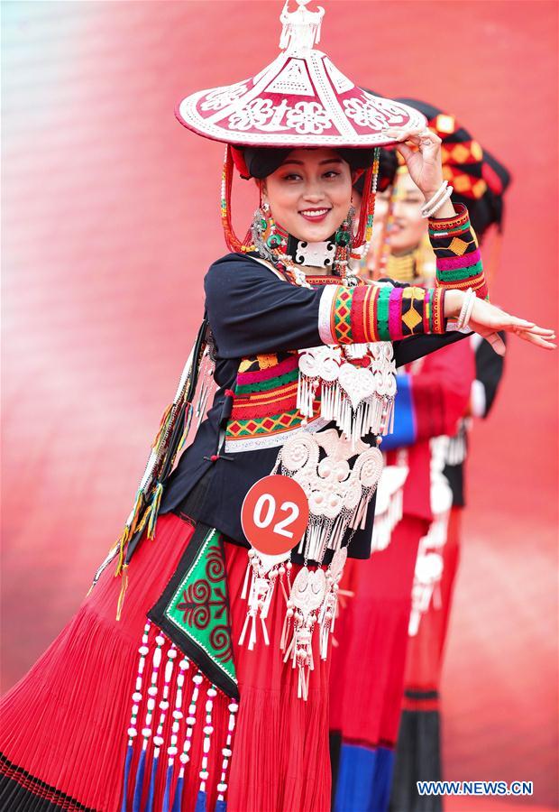 Beauty pageant of Yi ethnic group held in SW China's Sichuan