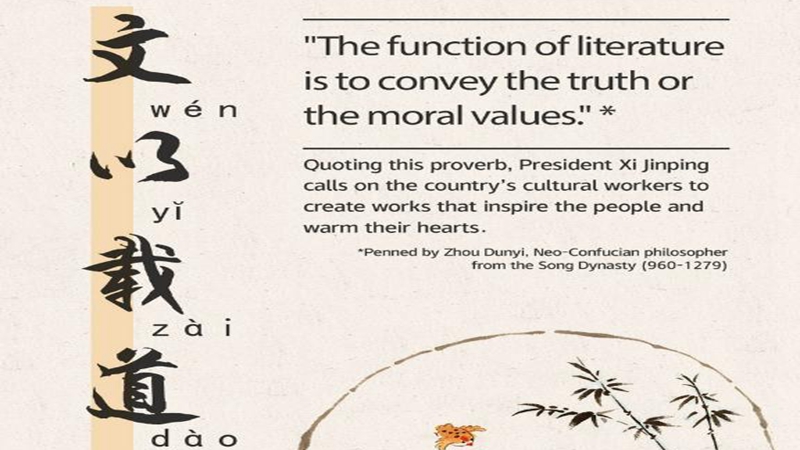 Chinese Wisdom in Xi's Words: Literature conveys moral values-China Story